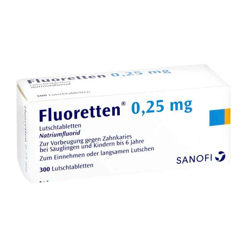 Fluoretten 025 mg tabletki 300 szt. od Zentiva Pharma GmbH PZN 02477924