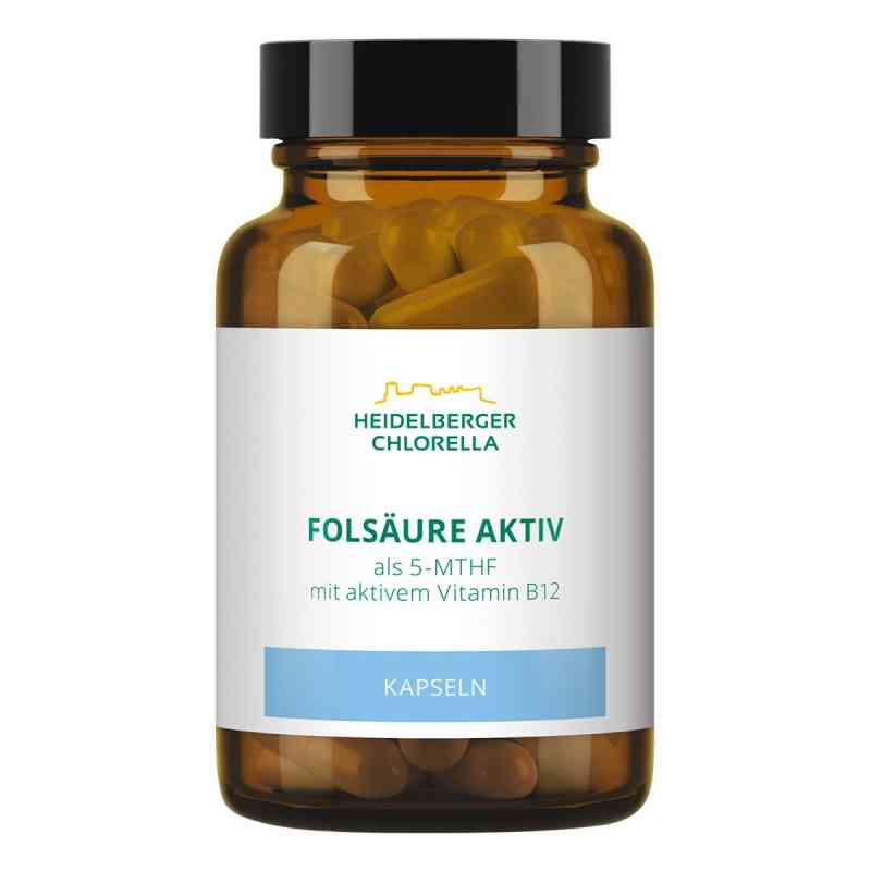 Folsäure Aktiv plus Vitamin B12 aktiv Kapseln 60 szt. od Heidelberger Chlorella GmbH PZN 11052112