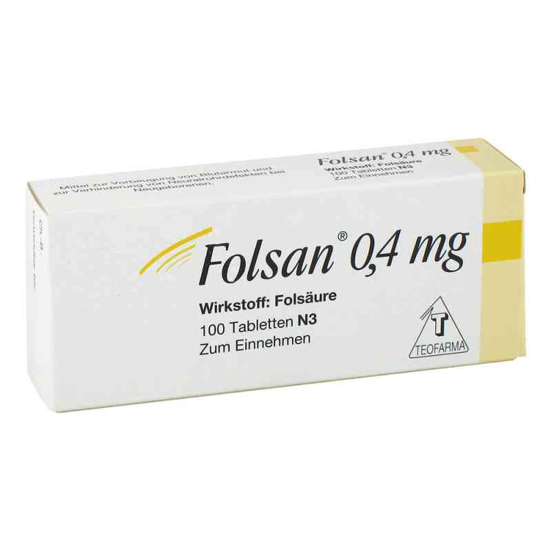 Folsan 0,4 mg tabletki 100 szt. od Teofarma s.r.l. PZN 01246766