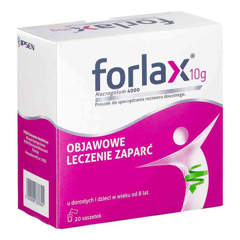 Forlax lek na zaparcia w saszetkach  20  od BEAUFOUR IPSEN INDUSTRIE PZN 08302728