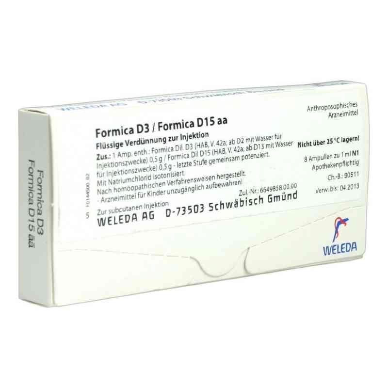 Formica D 3 / Formica D 15 aa Amp. 8X1 ml od WELEDA AG PZN 01622637