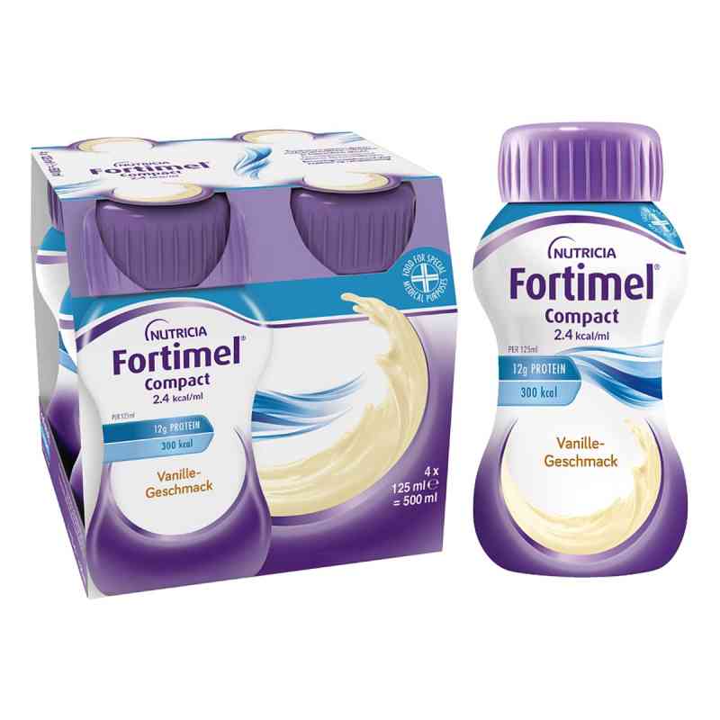 Fortimel Compact 2.4 smak waniliowy 4X125 ml od Danone Deutschland GmbH PZN 10743564