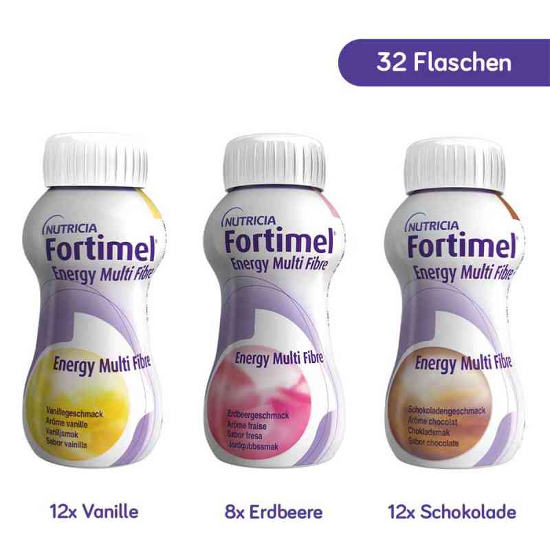 Fortimel Energy Multi Fibre Mischkarton 8X4X200 ml od Danone Deutschland GmbH PZN 01125258