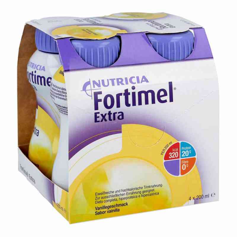 Fortimel Extra drink waniliowy 4X200 ml od Nutricia GmbH PZN 06094019