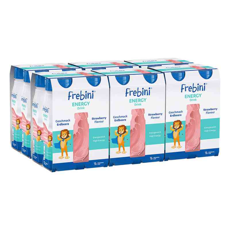 Frebini Energy Drink Erdbeere Trinkflasche 6X4X200 ml od Fresenius Kabi Deutschland GmbH PZN 00323364