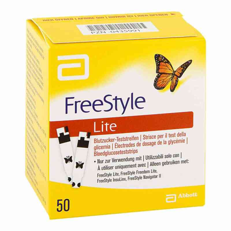 Freestyle Lite paski testowe bez kodowania 50 szt. od Abbott GmbH PZN 00435991