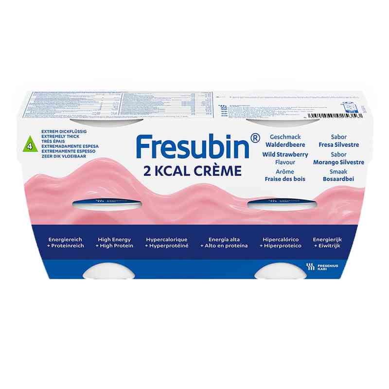Fresubin 2 kcal Creme Walderdbeere | Pudding & żywienie uzupełni 4X125 g od Fresenius Kabi Deutschland GmbH PZN 10199043