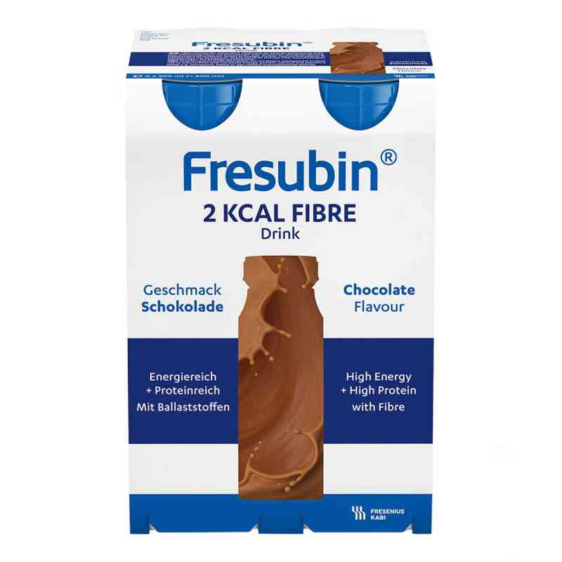 Fresubin 2 Kcal Fibre Drink czekoladowy 4X200 ml od Fresenius Kabi Deutschland GmbH PZN 00063762