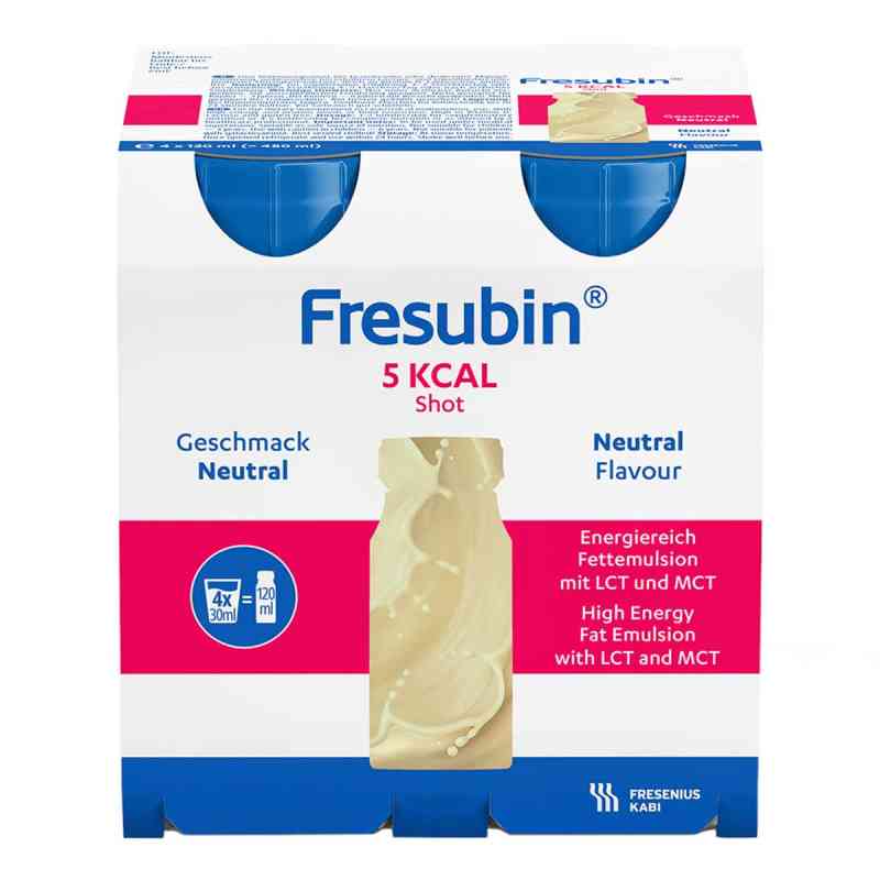 Fresubin 5 kcal Shot smak neutralny 4X120 ml od Fresenius Kabi Deutschland GmbH PZN 03406754