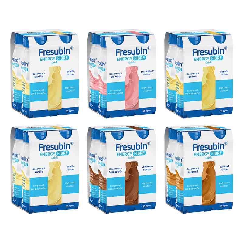 Fresubin Energy Fibre Drink Mischkarton Trinkfl. 6X4X200 ml od Fresenius Kabi Deutschland GmbH PZN 00264070