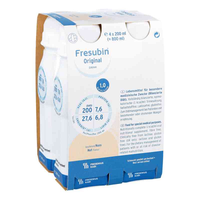 Fresubin Original Drink orzechowy 4X200 ml od Fresenius Kabi Deutschland GmbH PZN 00063727