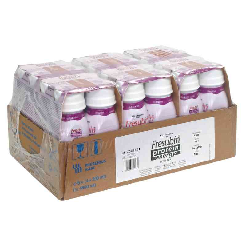 Fresubin Protein Energy Drink Nuss Trinkflasche 6X4X200 ml od Fresenius Kabi Deutschland GmbH PZN 06698757