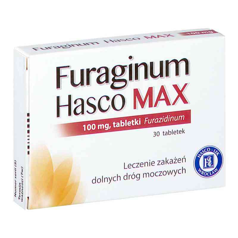 Furaginum Hasco Max 100 mg tabletki 30  od PRZEDSIĘBIORSTWO PRODUKCJI FARMACEUTYCZNEJ HASCO-L PZN 08302191