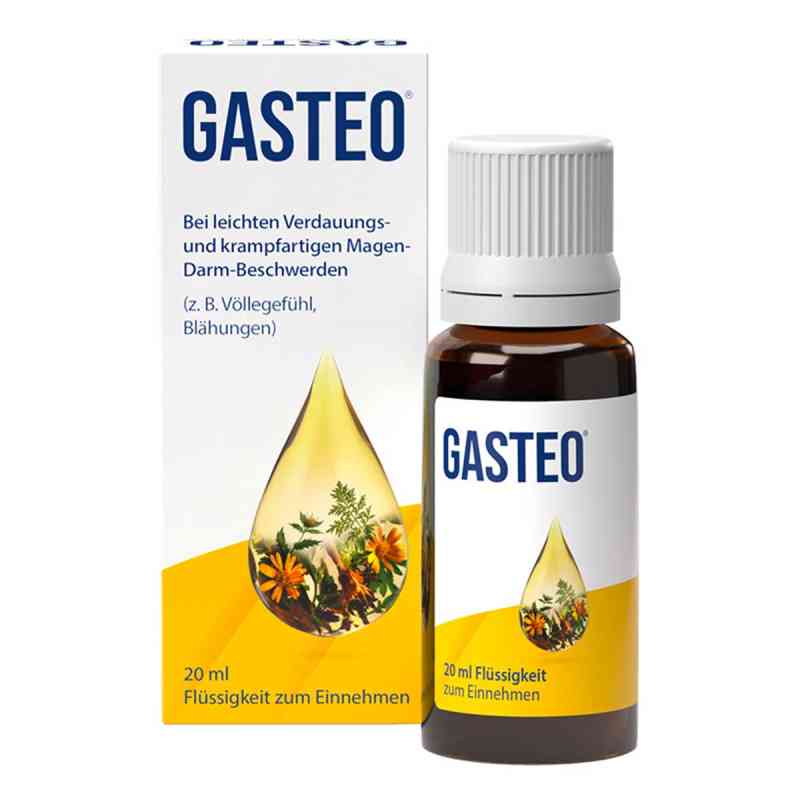 Gasteo® krople żołądkowe na problemy żołądkowe i trawienne 20 ml od Cesra Arzneimittel GmbH & Co.KG PZN 10738439