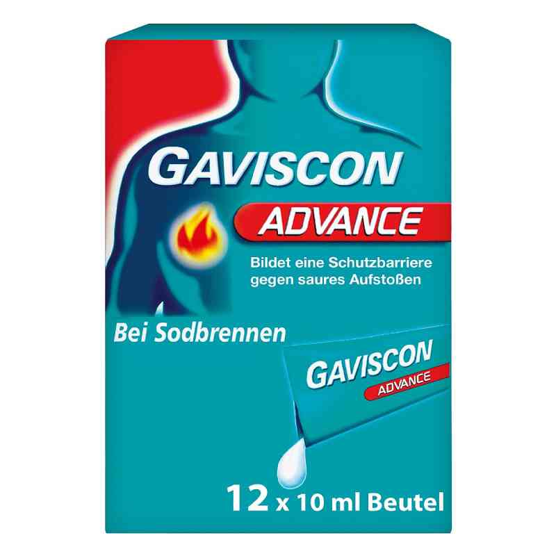 GAVISCON Advance — zawiesina o smaku mięty pieprzowej na zgagę 12X10 ml od Reckitt Benckiser Deutschland GmbH PZN 02240760