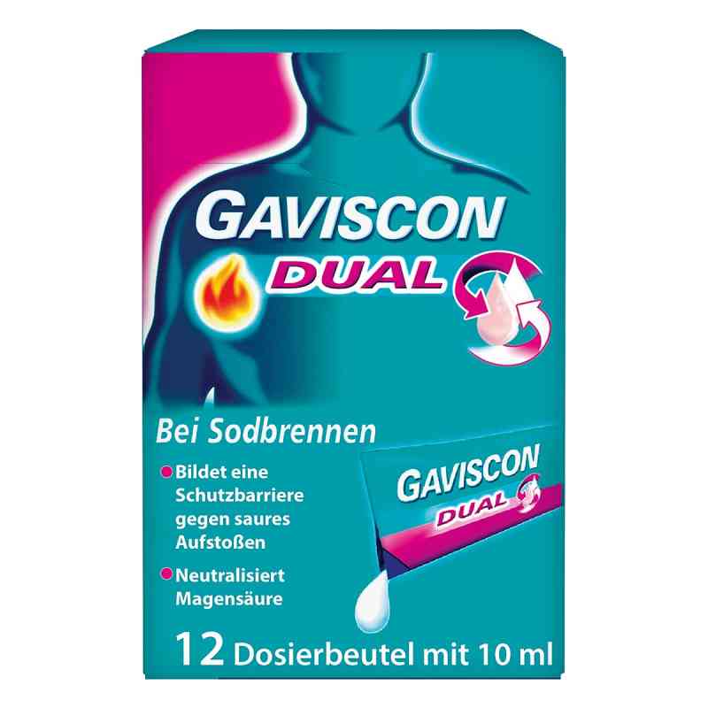 Gaviscon Dual 500mg/213mg/325mg saszetki 12X10 ml od Reckitt Benckiser Deutschland GmbH PZN 04363828
