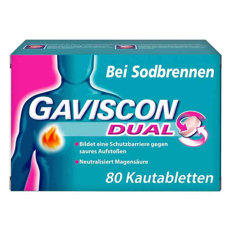 GAVISCON Dual Tabletki do żucia o podwójnym działaniu przeciw zg 80 szt. od Reckitt Benckiser Deutschland GmbH PZN 15865585