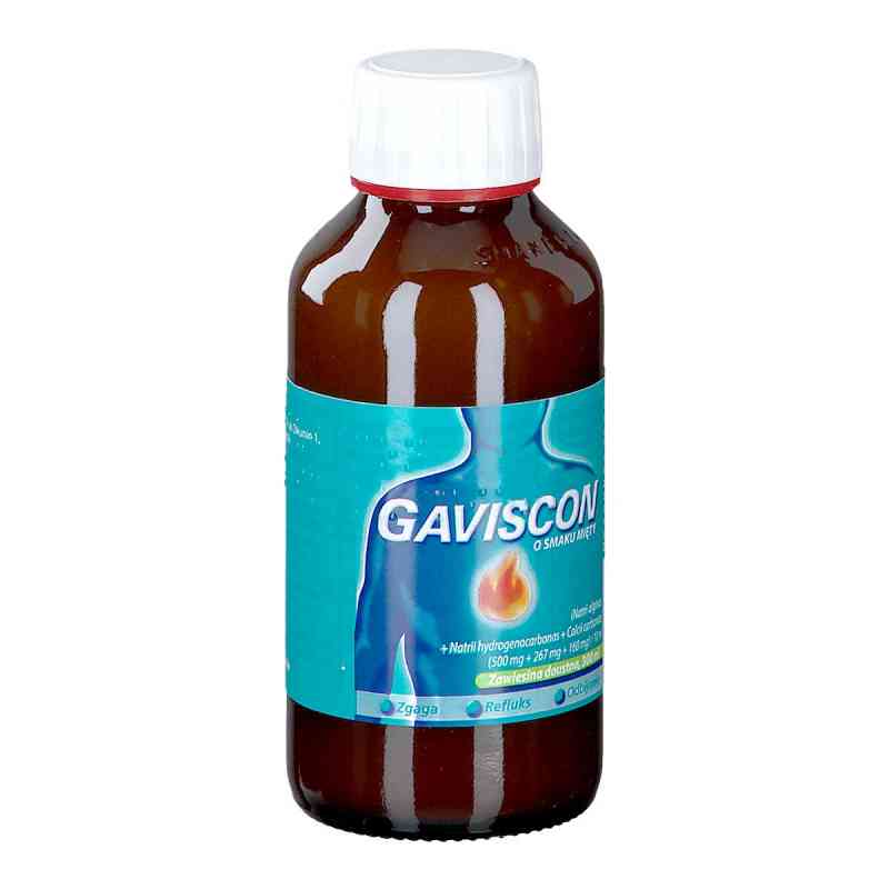 Gaviscon o smaku mięty 300 ml od RECKITT BANCKISER HEALTH CARE INTERNATIONAL PZN 08301587