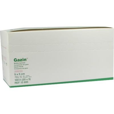 Gazin Kompressen 5x5cm 12fach steril 20X5 szt. od Lohmann & Rauscher GmbH & Co.KG PZN 04957551