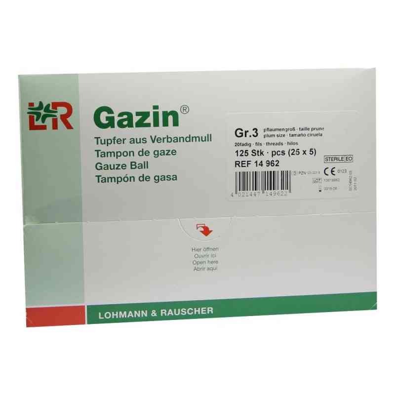 Gazin Tupfer pflaum.steril 2+3 Schutzr.o.r.k.f 125 szt. od Lohmann & Rauscher GmbH & Co.KG PZN 01232215