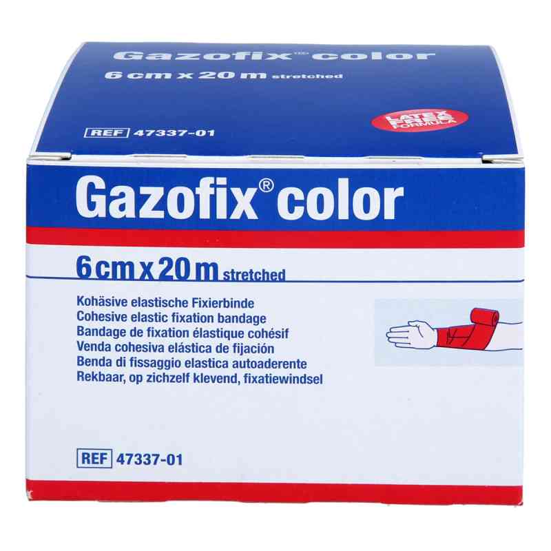 Gazofix color Fixierbinde kohäsiv 6 cmx20 m pink 1 szt. od BSN medical GmbH PZN 11587741