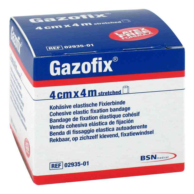 Gazofix Fixierbinde kohäsiv 4 cmx4 m 1 szt. od BSN medical GmbH PZN 11587787