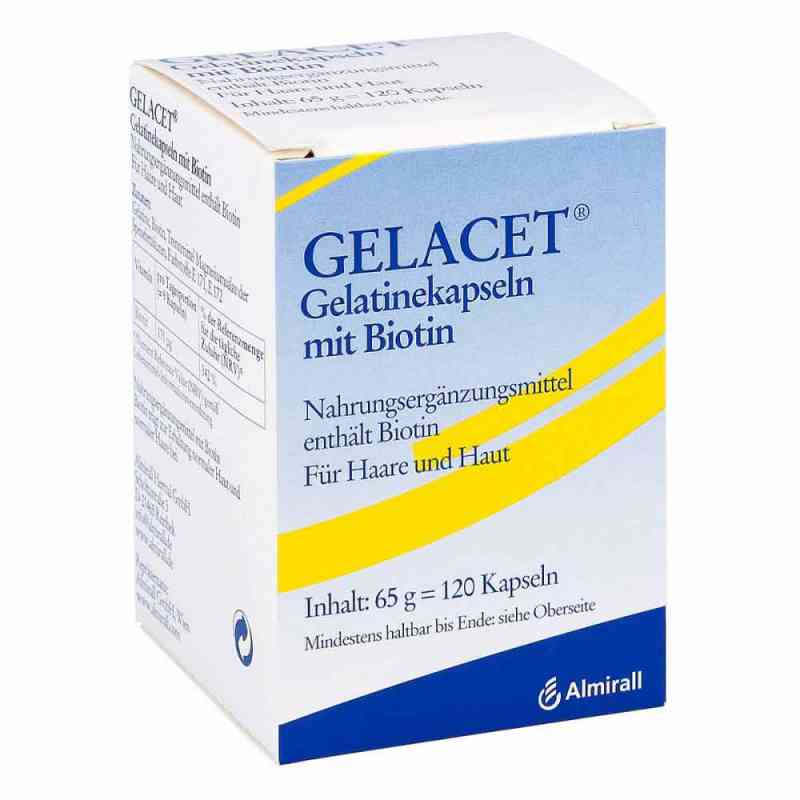 Gelacet kapsułki żelatyny z biotyną 120 szt. od ALMIRALL HERMAL GmbH PZN 02098807