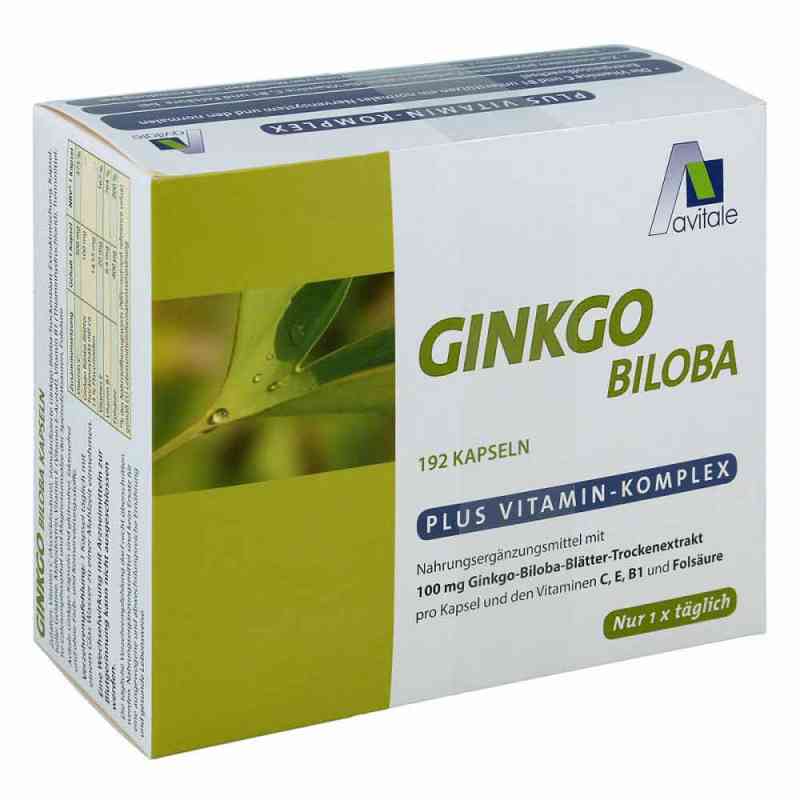 Ginkgo biloba 100 mg kapsułki z wit. B1, C + E 192 szt. od Avitale GmbH PZN 02909335