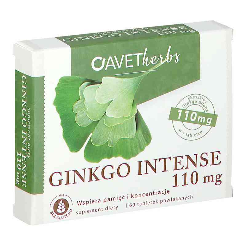 Ginkgo Intense 110mg Avet Herbs 60  od AVET PHARMA SP. Z.O.O. PZN 08301418