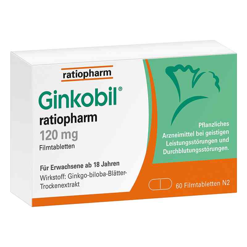 Ginkobil ratiopharm 120 mg tabletki powlekane 60 szt. od ratiopharm GmbH PZN 06680875