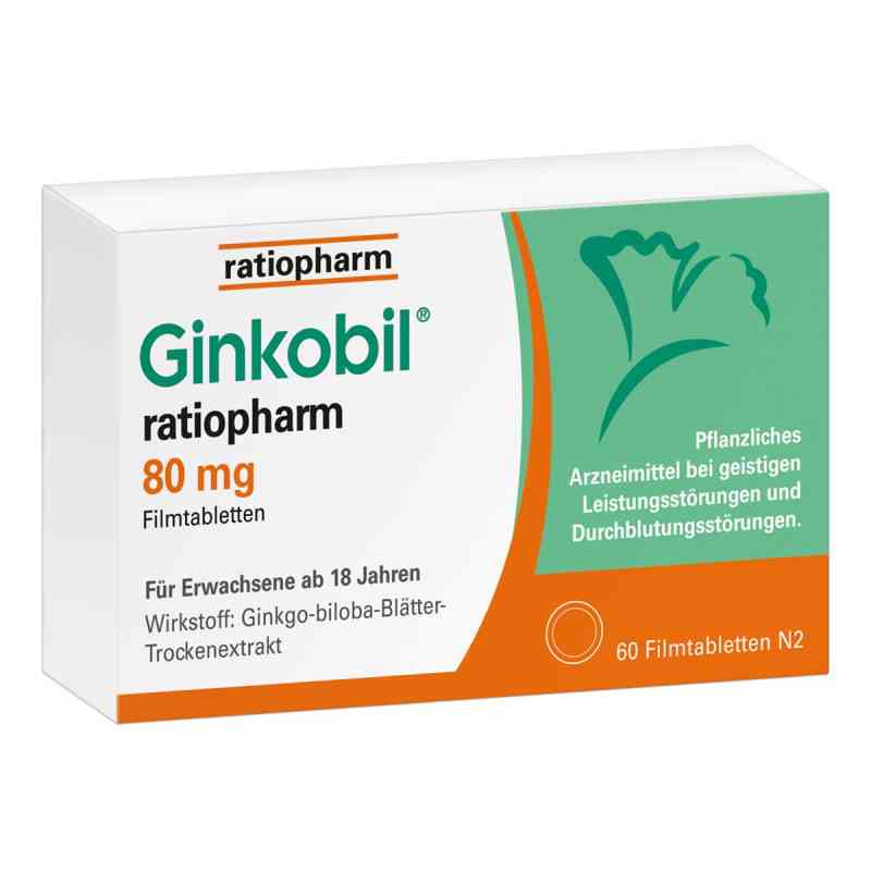 Ginkobil ratiopharm 80 mg Filmtabletten 60 szt. od ratiopharm GmbH PZN 06680846