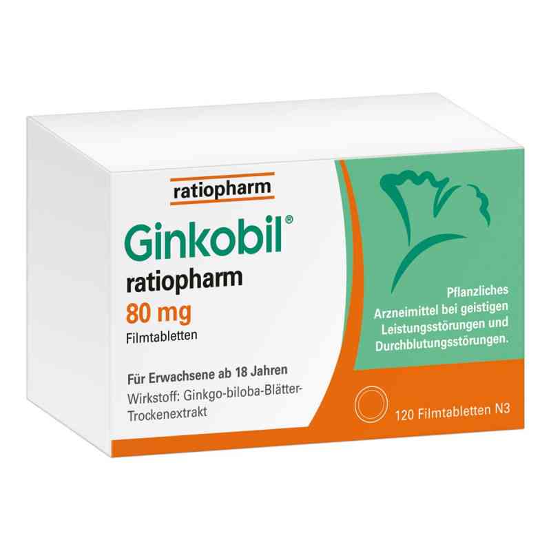 Ginkobil ratiopharm 80 mg tabletki powlekane 120 szt. od ratiopharm GmbH PZN 06680852