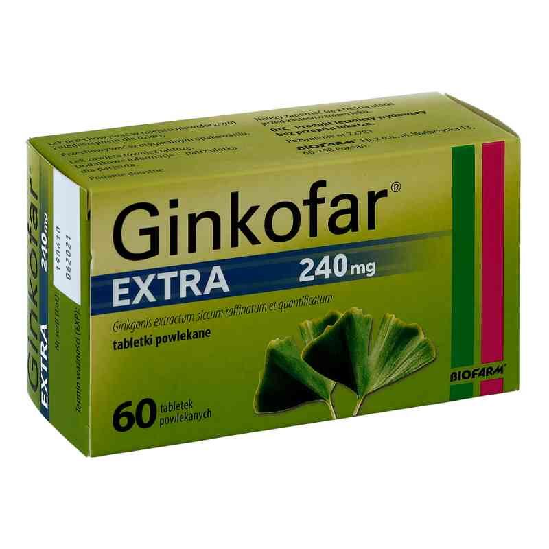 Ginkofar Extra tabletki 60  od BIOFARM SP.Z O.O. PZN 08300354