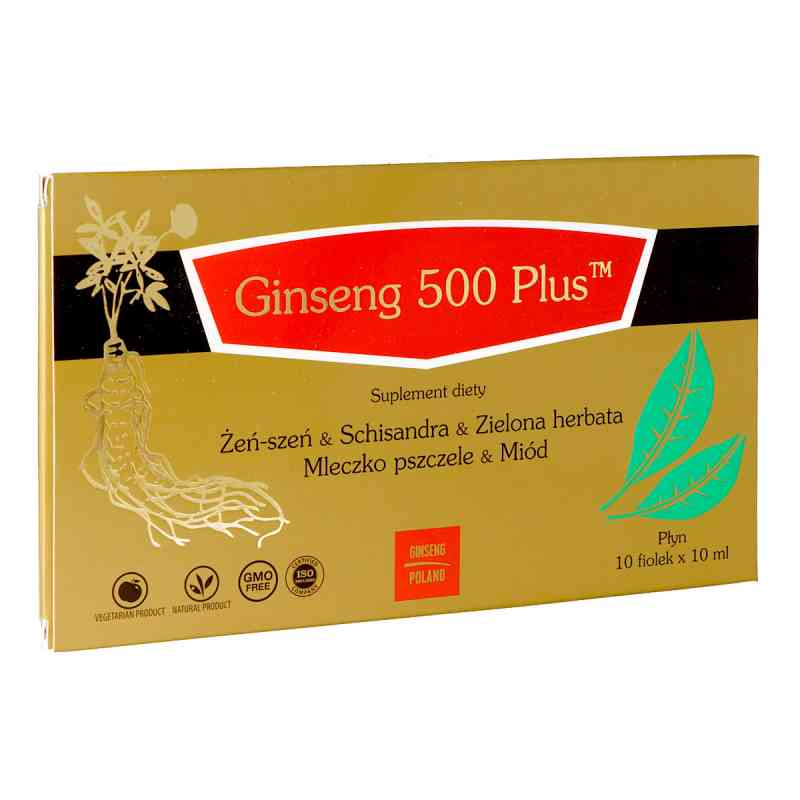 Ginseng 500 Plus 10 fiol. od PLANTAPOL PZN 08301008