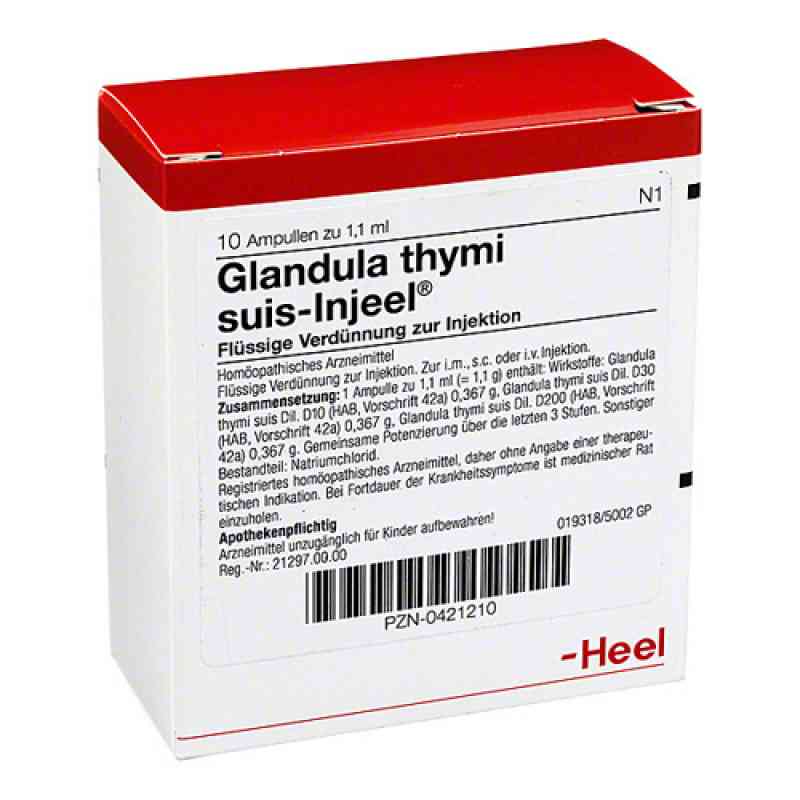 Glandula Thymi Suis Injeele 1,1 ml ampułki 10 szt. od Biologische Heilmittel Heel GmbH PZN 00421210