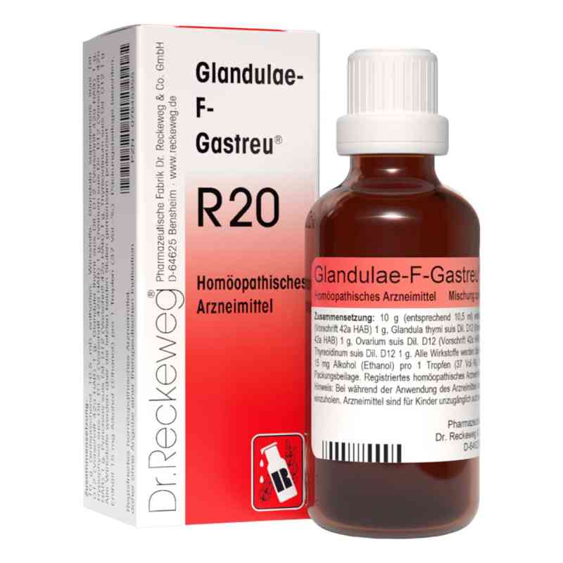 Glandulae F Gastreu R 20 krople 50 ml od Dr.RECKEWEG & Co. GmbH PZN 07645355