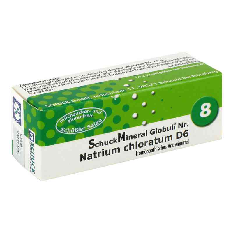 Globuli Schuckmineral 8 Natrium chloratum D6 7.5 g od SCHUCK GmbH Arzneimittelfabrik PZN 00425573