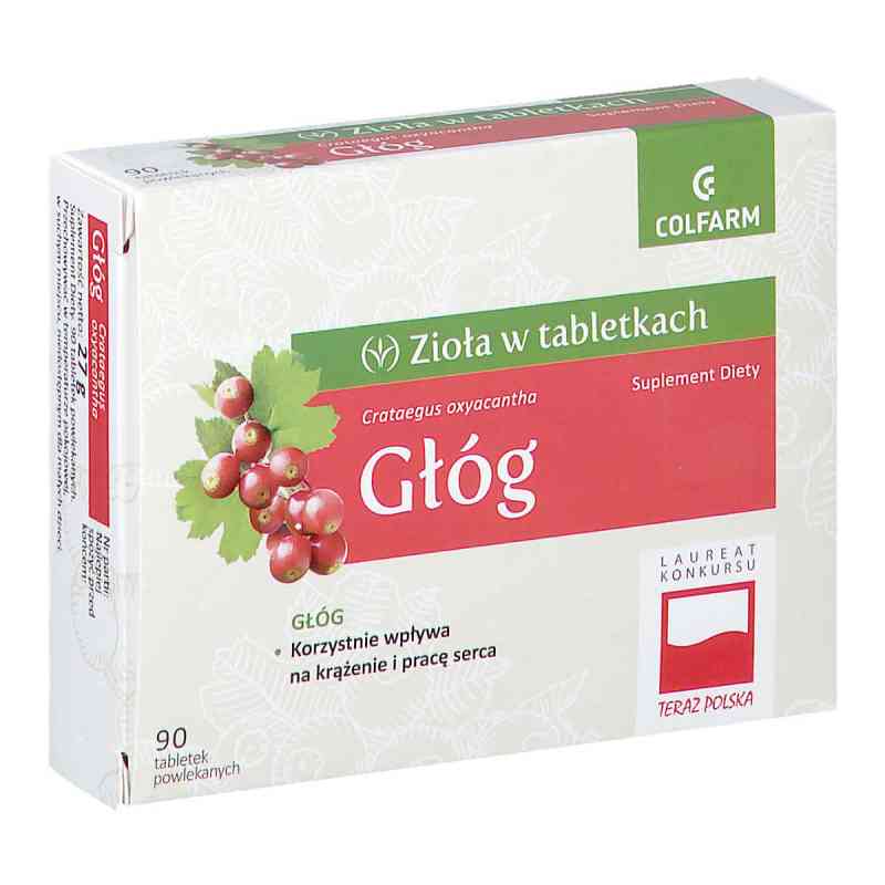 Głóg tabletki Colfarm 90 tabl. od ZAKŁADY FARM. COLFARM PZN 08301408