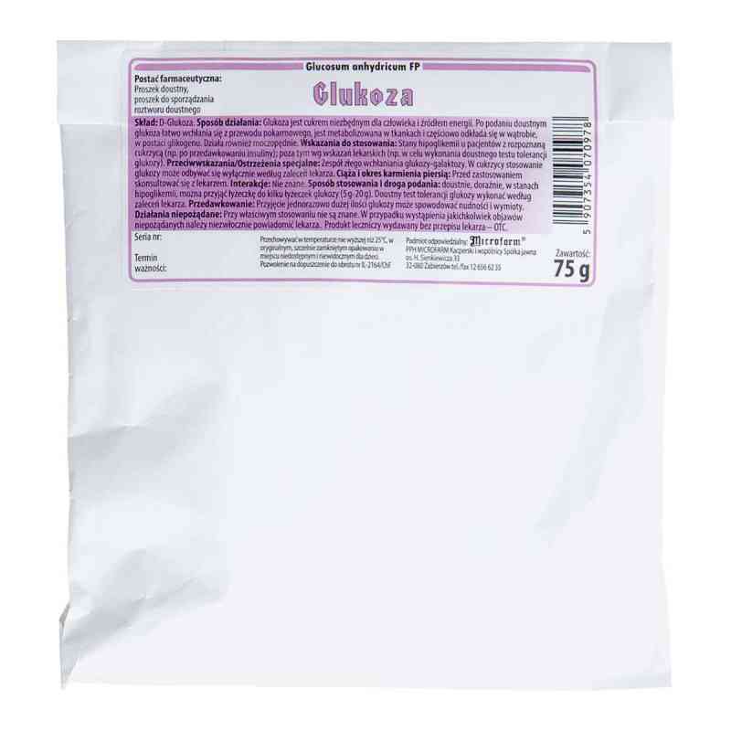 Glukoza proszek 75 g od PPH MICROFARM KACPERSKI I WSPÓLNICY SP.J. PZN 08302130