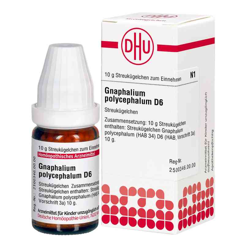 Gnaphalium Polyceph. D 6 Globuli 10 g od DHU-Arzneimittel GmbH & Co. KG PZN 04219014