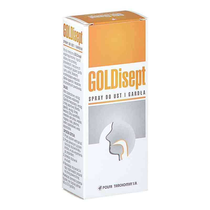 GOLDisept spray do ust i gardła 25 ml od TARCHOMIŃSKIE ZAKŁADY FARM. POLFA S.A. PZN 08302920