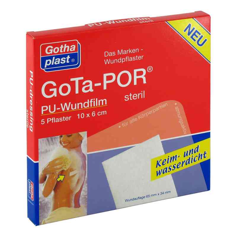 Gota-por Pu Wundfilm 10x6 cm sterylny plaster 5 szt. od Gothaplast GmbH PZN 00468447