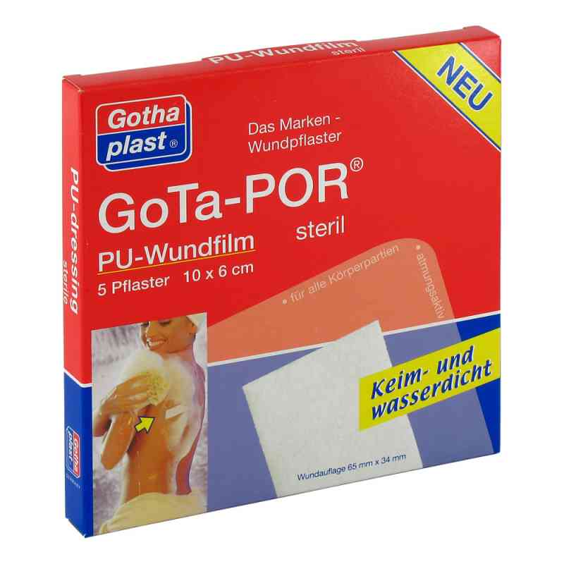 Gota Por Pu Wundfilm 10x6cm steril Verband 5 szt. od Gothaplast GmbH PZN 00468447