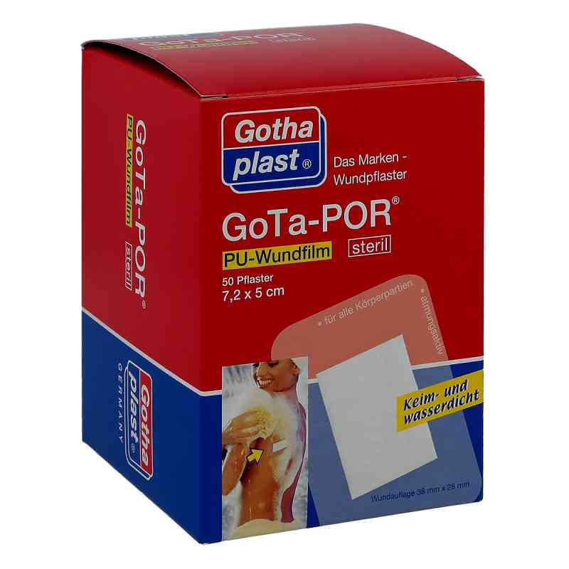 Gota-por Pu Wundfilm 7,2x5 cm sterylny Plaster 50 szt. od Gothaplast GmbH PZN 03182450