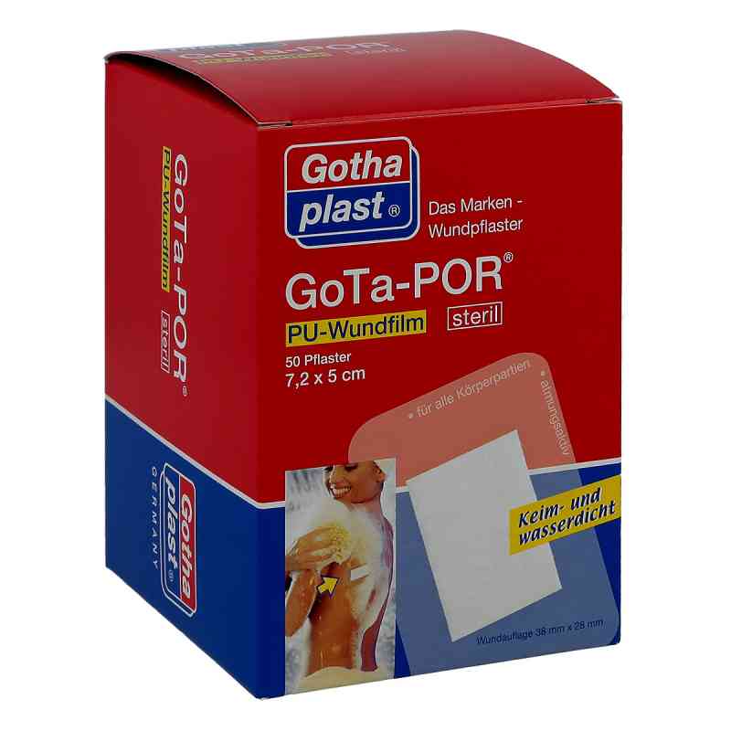 Gota Por Pu Wundfilm 7,2x5cm steril Verband 50 szt. od Gothaplast GmbH PZN 03182450