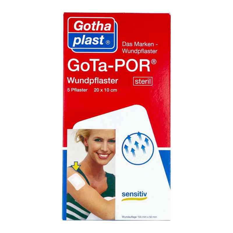 Gota Por Wundpflaster steril 100x200 mm 5 szt. od Gothaplast GmbH PZN 10124909