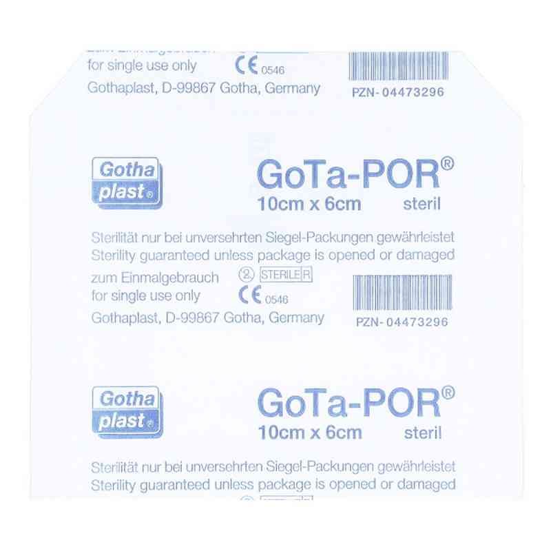 Gota Por Wundpflaster steril 60x100 mm 1 szt. od Gothaplast GmbH PZN 04473296