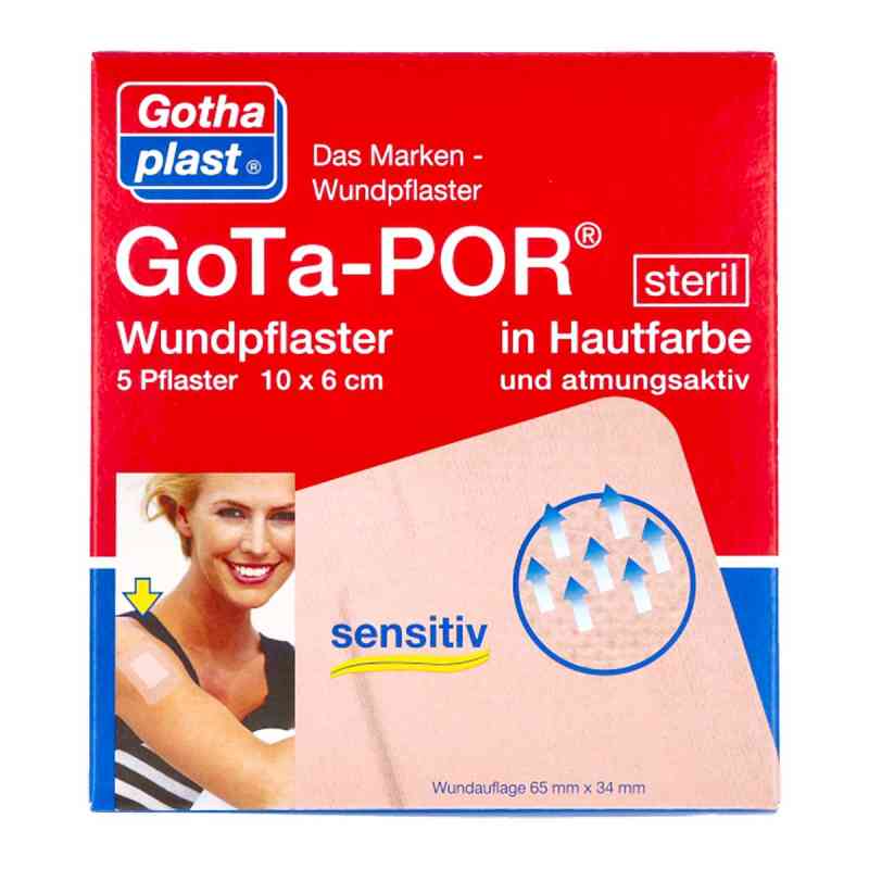 Gota-por Wundpflaster steril 60x100 mm hautfarben 5 szt. od Gothaplast GmbH PZN 11240368