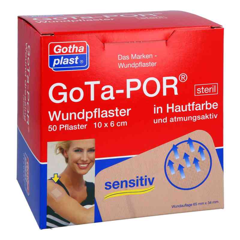Gota-por Wundpflaster steril 60x100 mm hautfarben 50 szt. od Gothaplast GmbH PZN 11240374