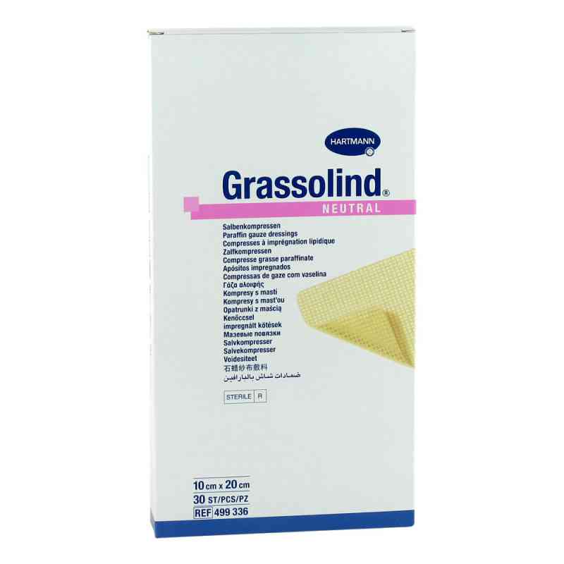 Grassolind Salbenkompressen 10x20cm steril 30 szt. od PAUL HARTMANN AG PZN 03245676